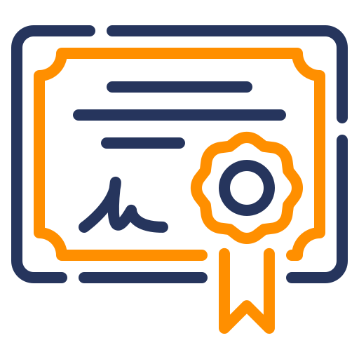Logo de certificat professionnel en marketing digital
